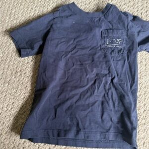 Vineyard Vines Kids Navy Tee with Pocket